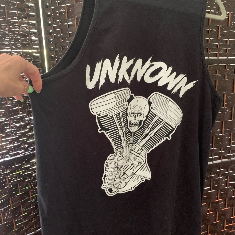 Biker Tank Top from “Unknown Industries” Skeleton